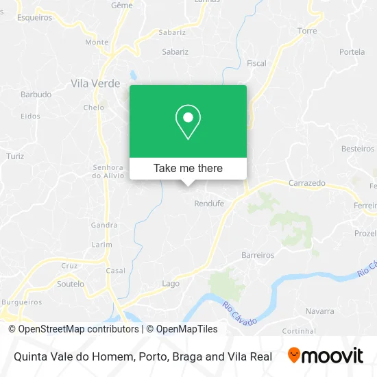 Quinta Vale do Homem map