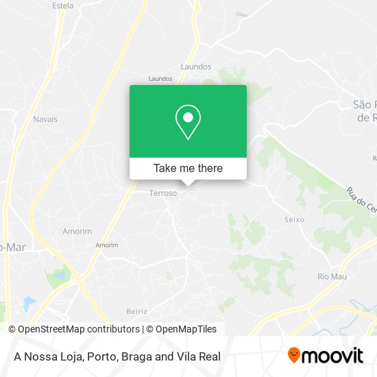 A Nossa Loja map