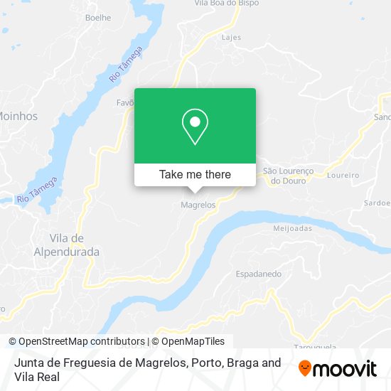 Junta de Freguesia de Magrelos map