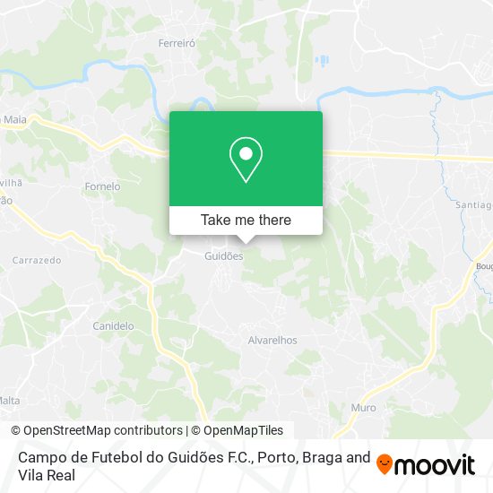 Campo de Futebol do Guidões F.C. mapa