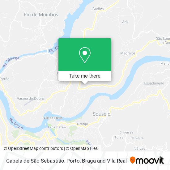 Capela de São Sebastião mapa