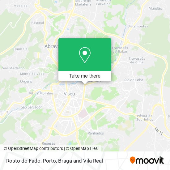 Rosto do Fado mapa