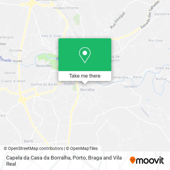 Capela da Casa da Borralha map