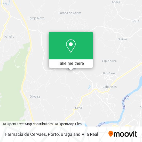 Farmácia de Cervães map