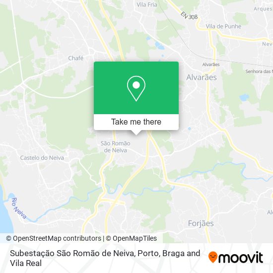 Subestação São Romão de Neiva mapa