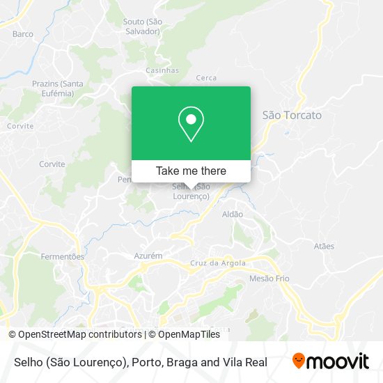 Selho (São Lourenço) mapa