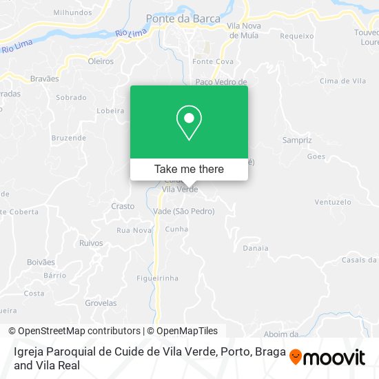 Igreja Paroquial de Cuide de Vila Verde map