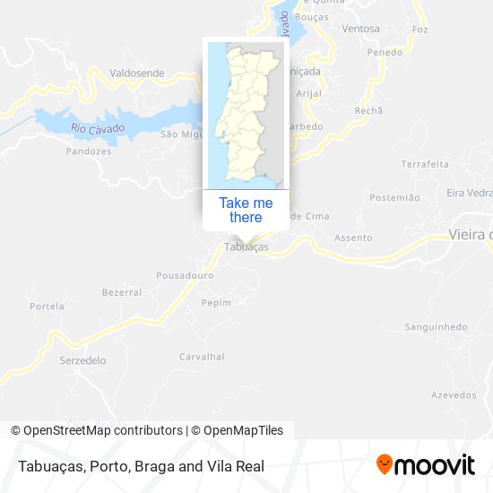 Tabuaças mapa