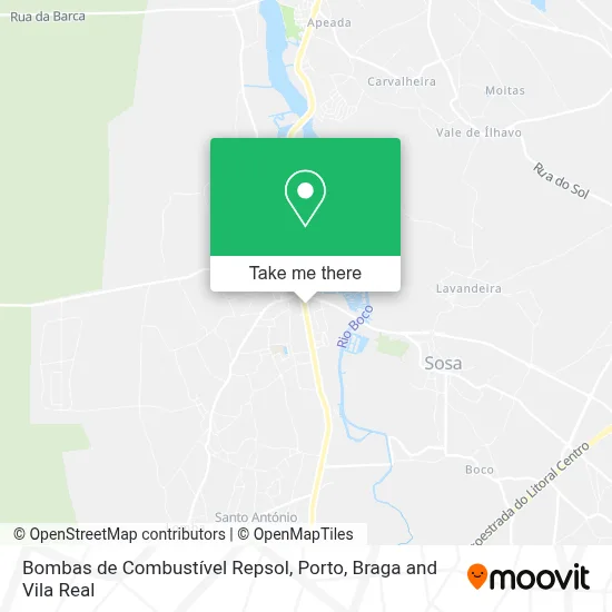 Bombas de Combustível Repsol map