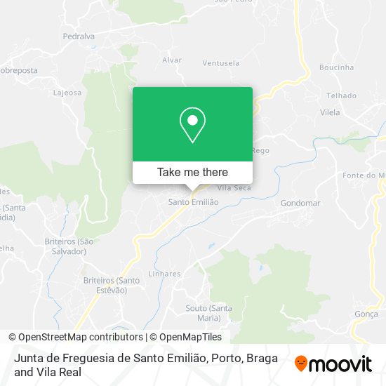 Junta de Freguesia de Santo Emilião map