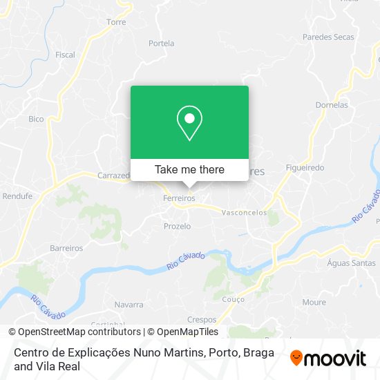 Centro de Explicações Nuno Martins mapa