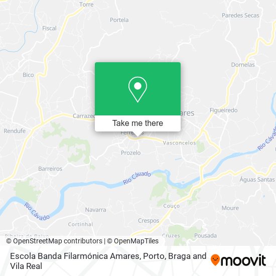 Escola Banda Filarmónica Amares map