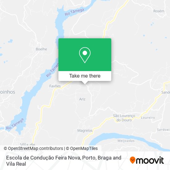 Escola de Condução Feira Nova mapa