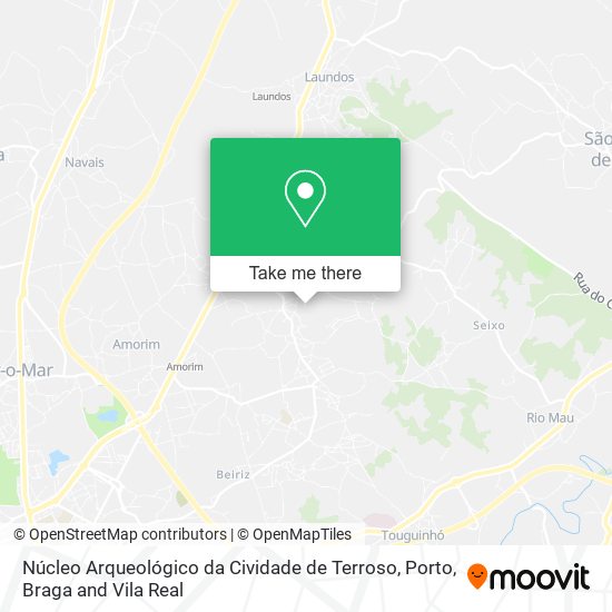 Núcleo Arqueológico da Cividade de Terroso map