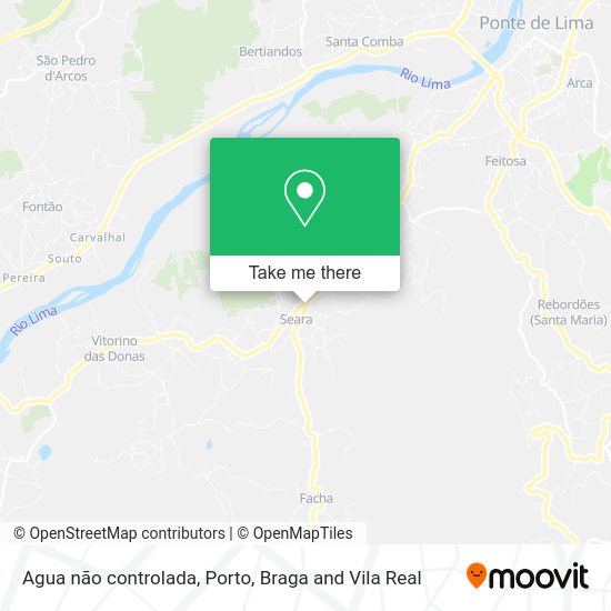 Agua não controlada map