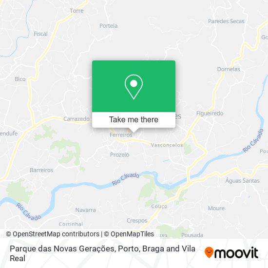 Parque das Novas Gerações map