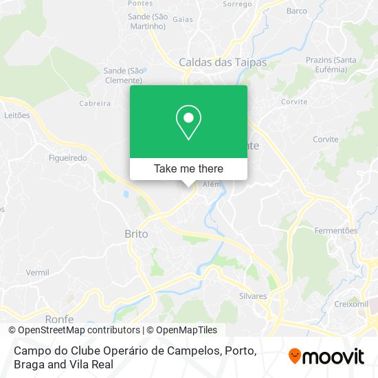 Campo do Clube Operário de Campelos map