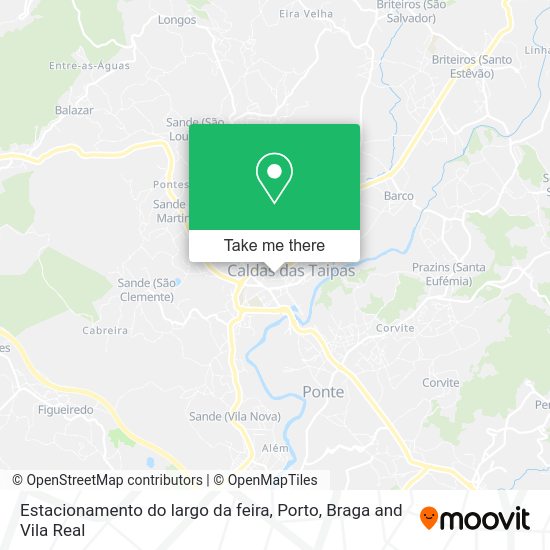 Estacionamento do largo da feira map