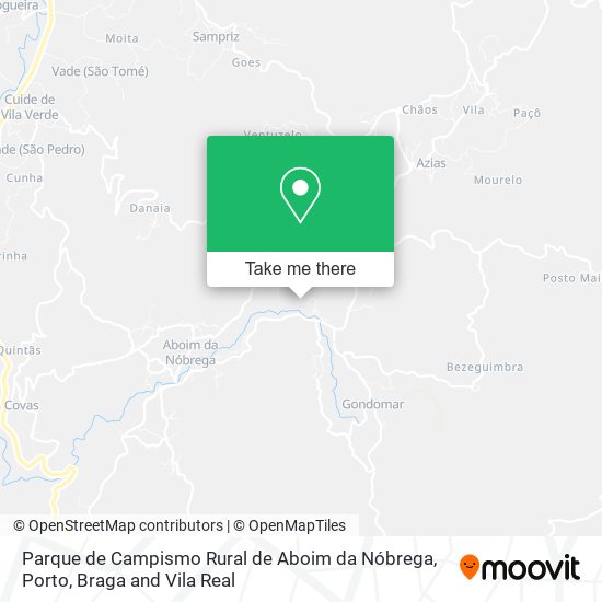 Parque de Campismo Rural de Aboim da Nóbrega map