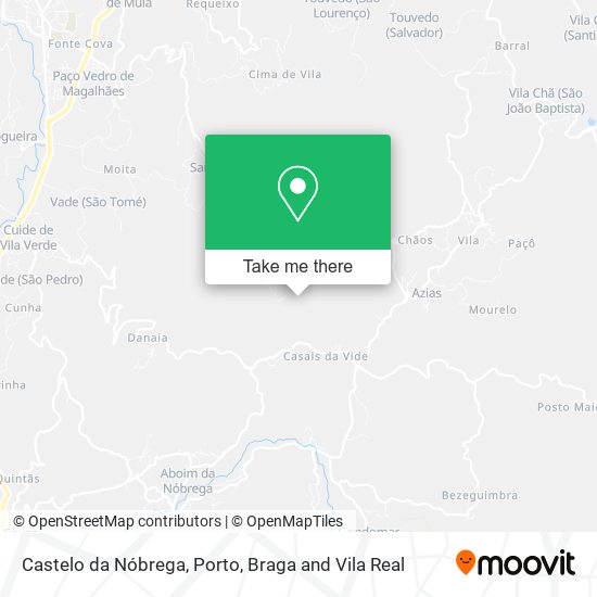 Castelo da Nóbrega map