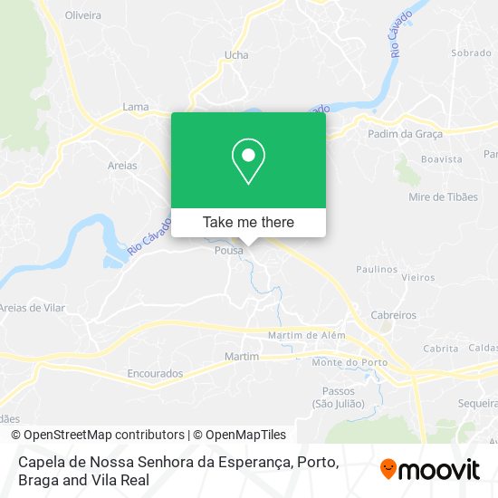 Capela de Nossa Senhora da Esperança mapa