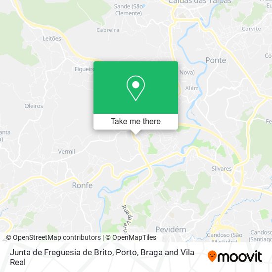 Junta de Freguesia de Brito map