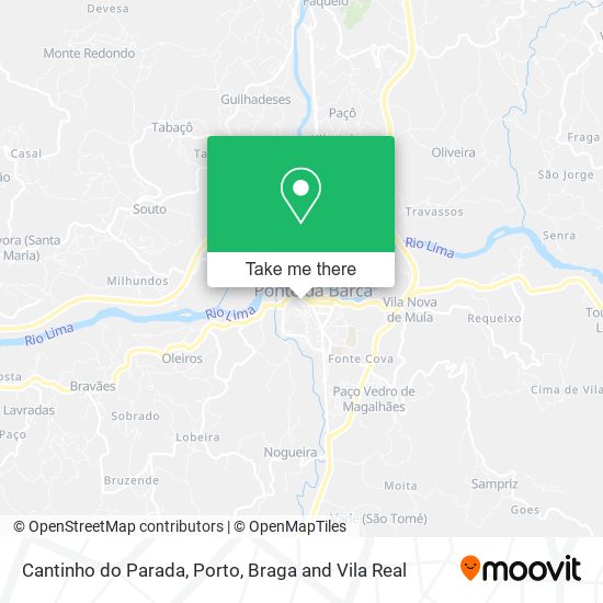Cantinho do Parada mapa