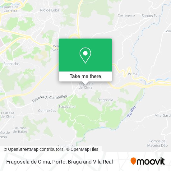 Fragosela de Cima mapa