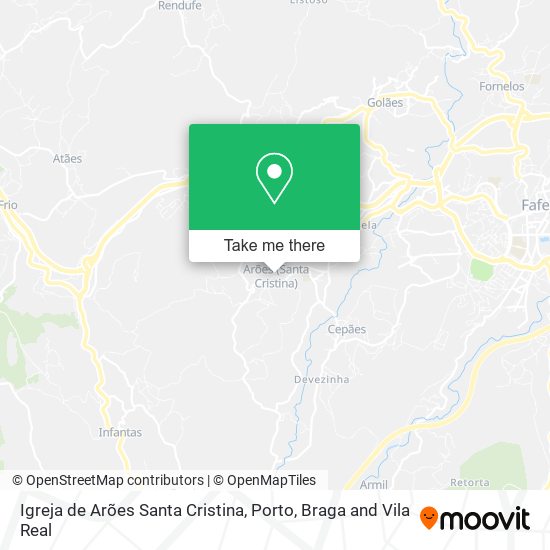Igreja de Arões Santa Cristina map