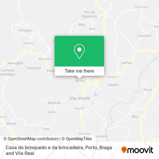 Casa do brinquedo e da brincadeira mapa