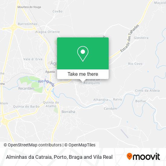 Alminhas da Catraia mapa