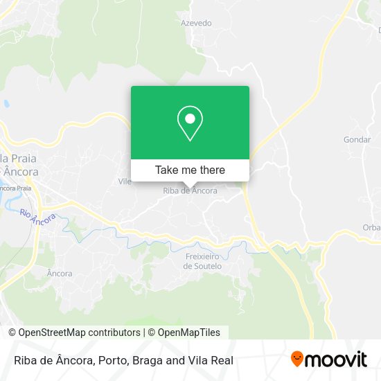 Riba de Âncora mapa