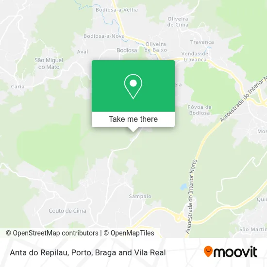 Anta do Repilau map