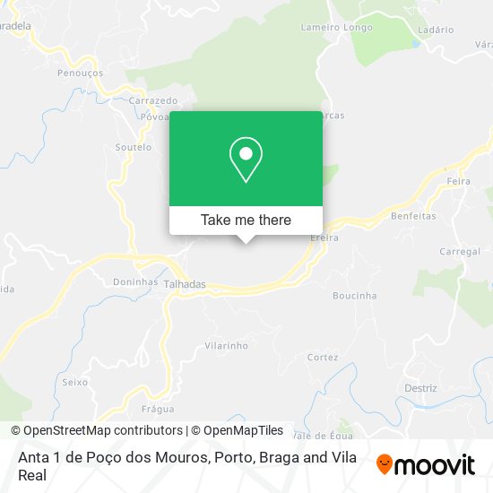Anta 1 de Poço dos Mouros map