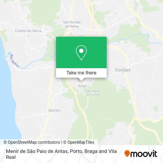 Menir de São Paio de Antas map