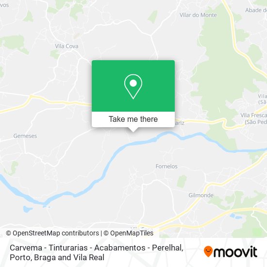 Carvema - Tinturarias - Acabamentos - Perelhal mapa