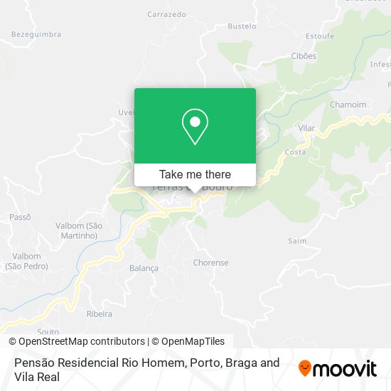 Pensão Residencial Rio Homem mapa