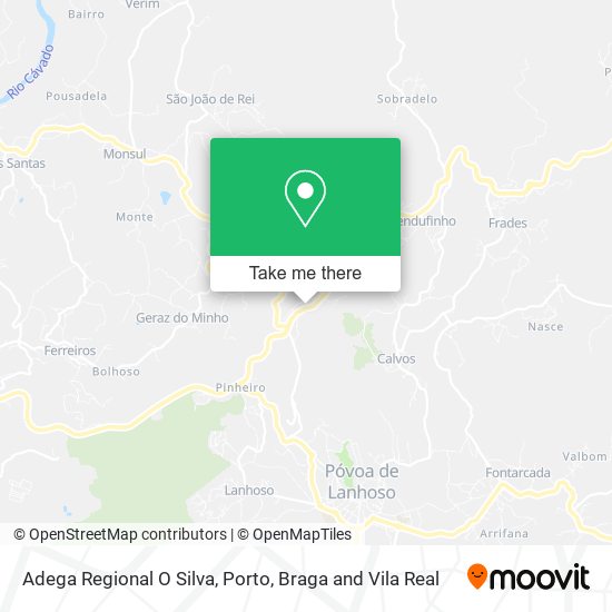 Adega Regional O Silva map