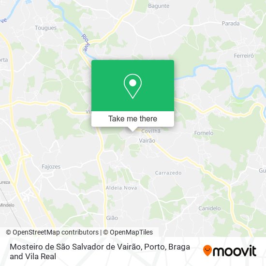 Mosteiro de São Salvador de Vairão map