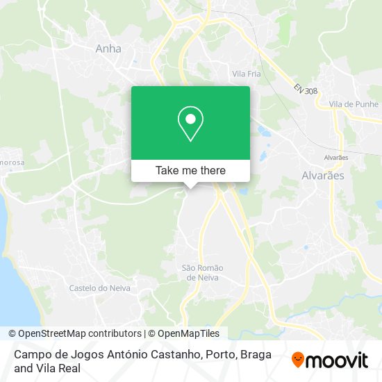 Campo de Jogos António Castanho map