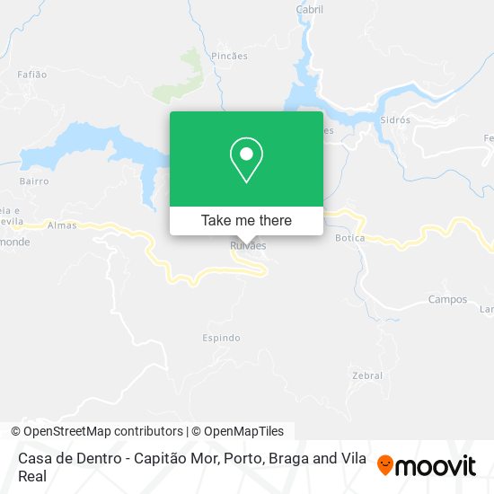 Casa de Dentro - Capitão Mor map