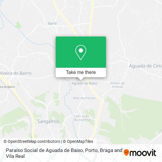 Paraíso Social de Aguada de Baixo map