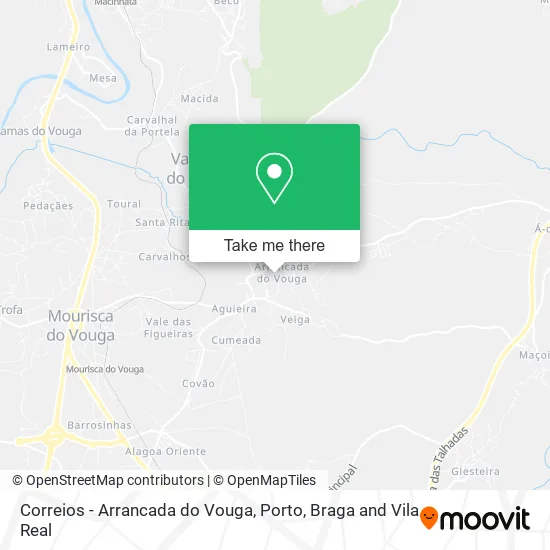 Correios - Arrancada do Vouga map