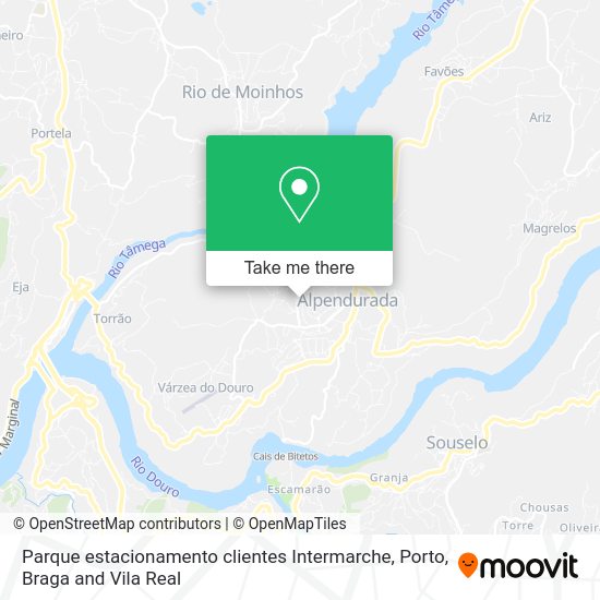 Parque estacionamento clientes Intermarche map