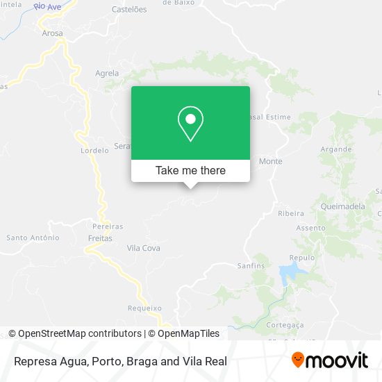 Represa Agua mapa