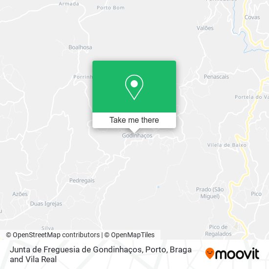 Junta de Freguesia de Gondinhaços map