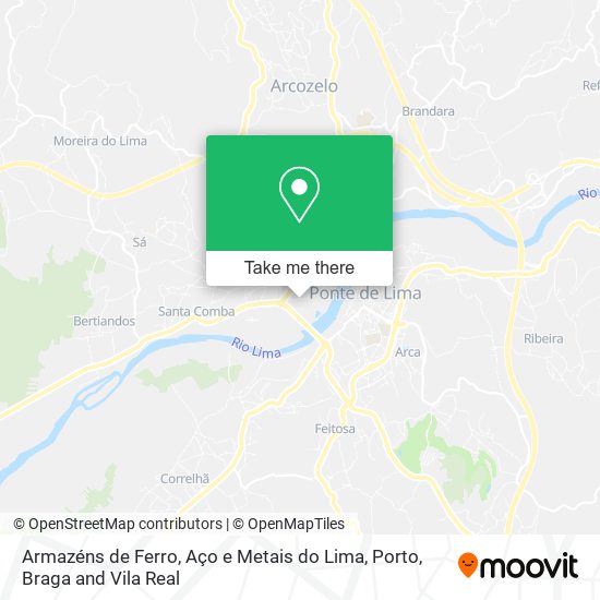 Armazéns de Ferro, Aço e Metais do Lima map