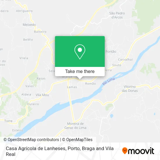 Casa Agrícola de Lanheses map