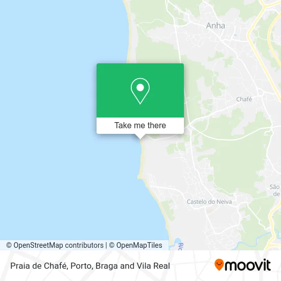 Praia de Chafé map