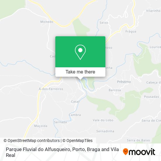 Parque Fluvial do Alfusqueiro map